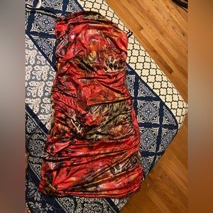 Strapless fitted club dress